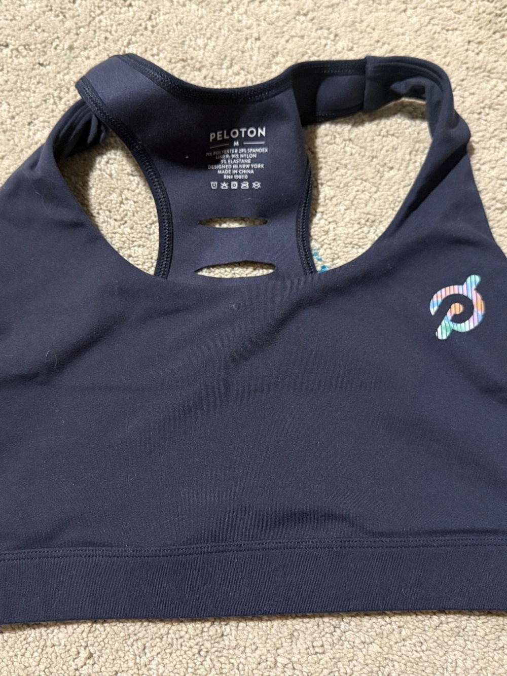 Peloton Navy Sports Bra M